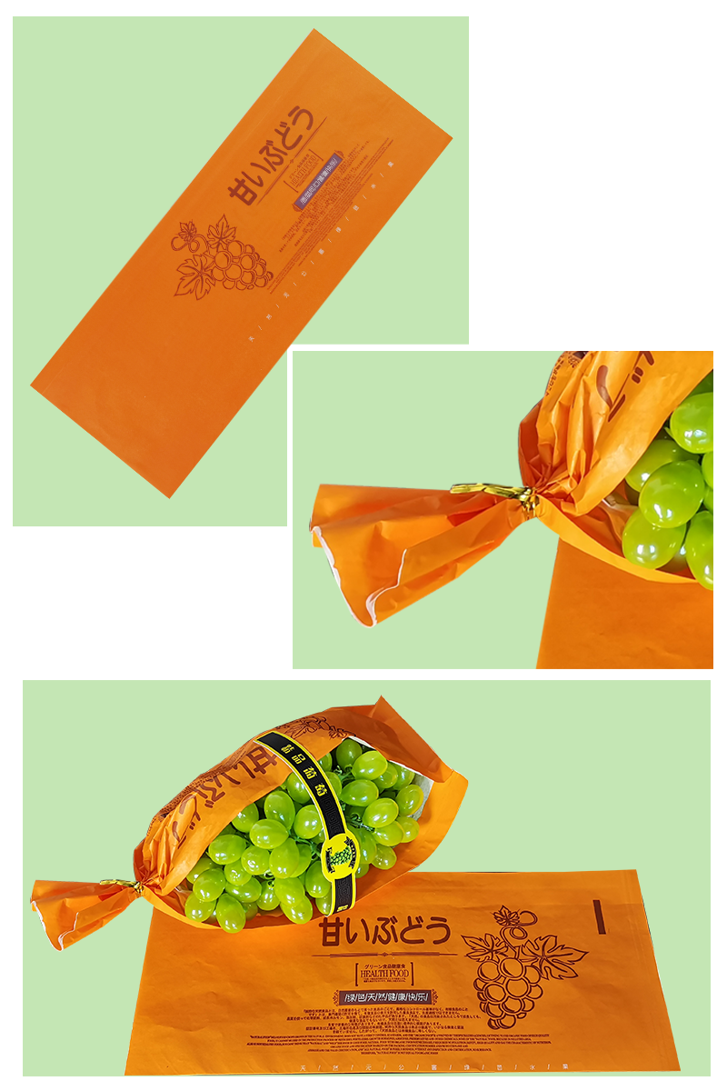 阳光玫瑰葡萄包装纸市专用青提夏黑葡萄包装纸袋 【含防雾袋 腰封】