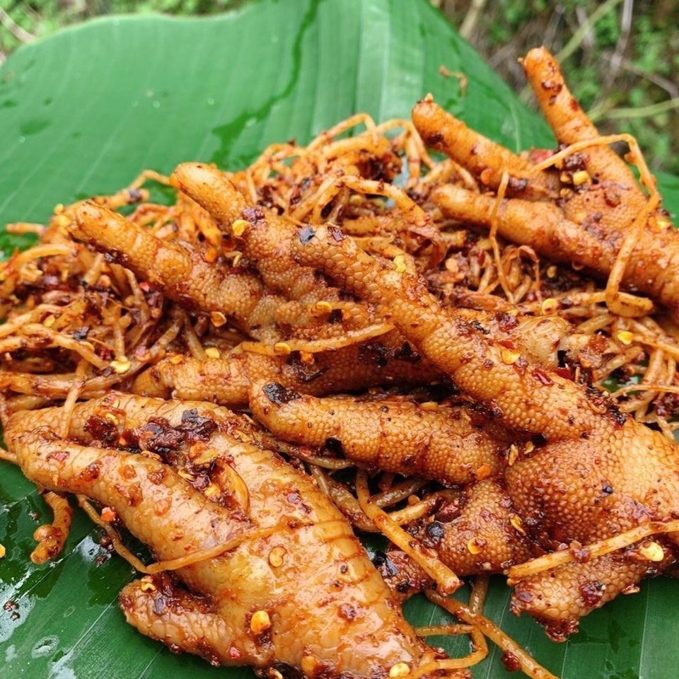 官方旗舰佤味鸡脚麻辣普洱特产美食佤味苤菜根腌鸡爪农家手工制制作