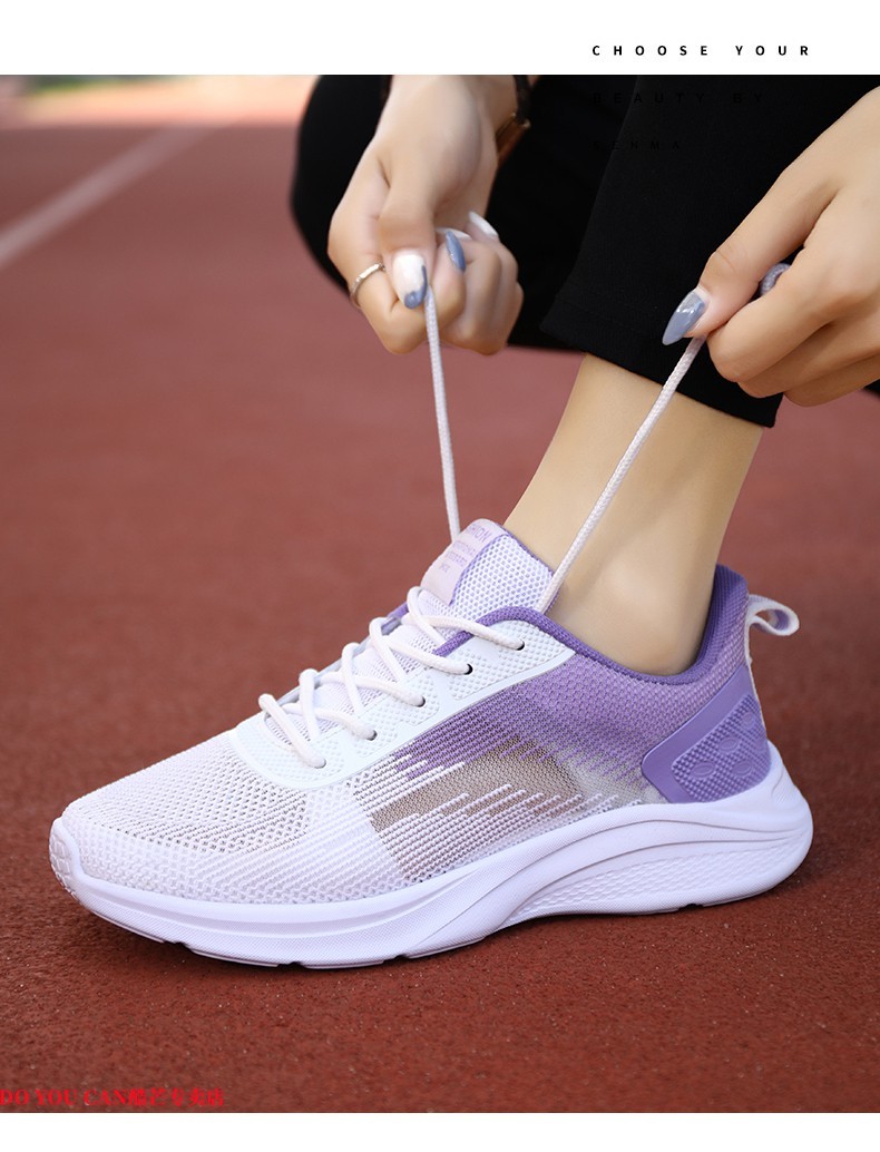 李宁官方旗舰健身房运动鞋女款鞋子跑步鞋女鞋洋气轻便软底跑鞋休闲