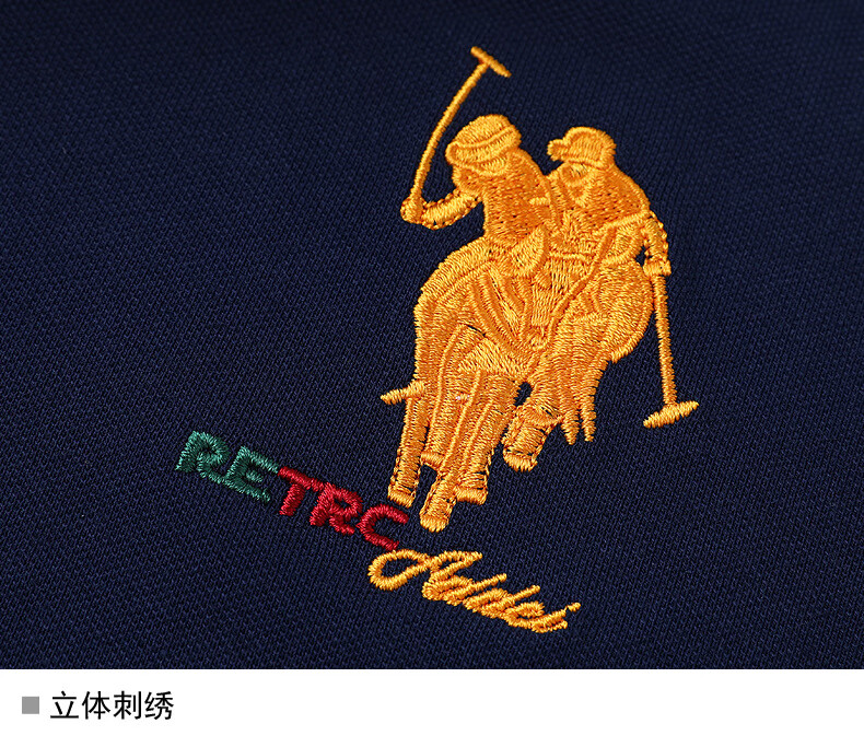 美国保罗贵族夏季男装宽松半袖polo衫男士短袖上衣翻领胖子大码纯棉体