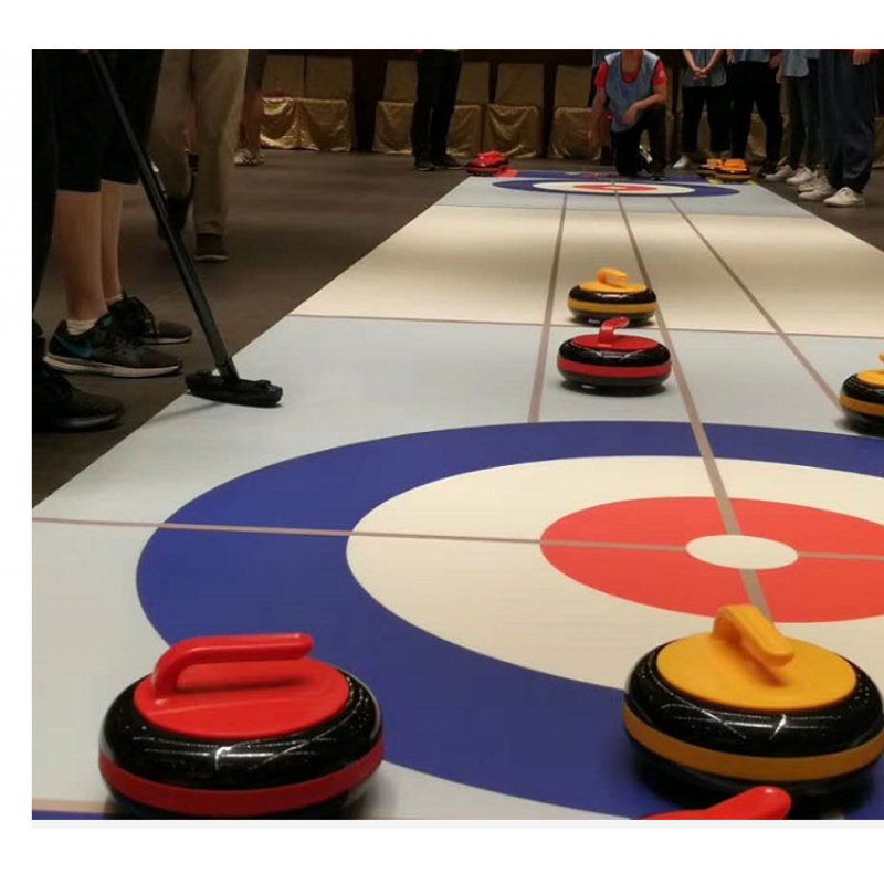 冰壶玩具地壶球旱地冰壶球滚珠冰上溜石仿真冰面标准运动校园教学桌上