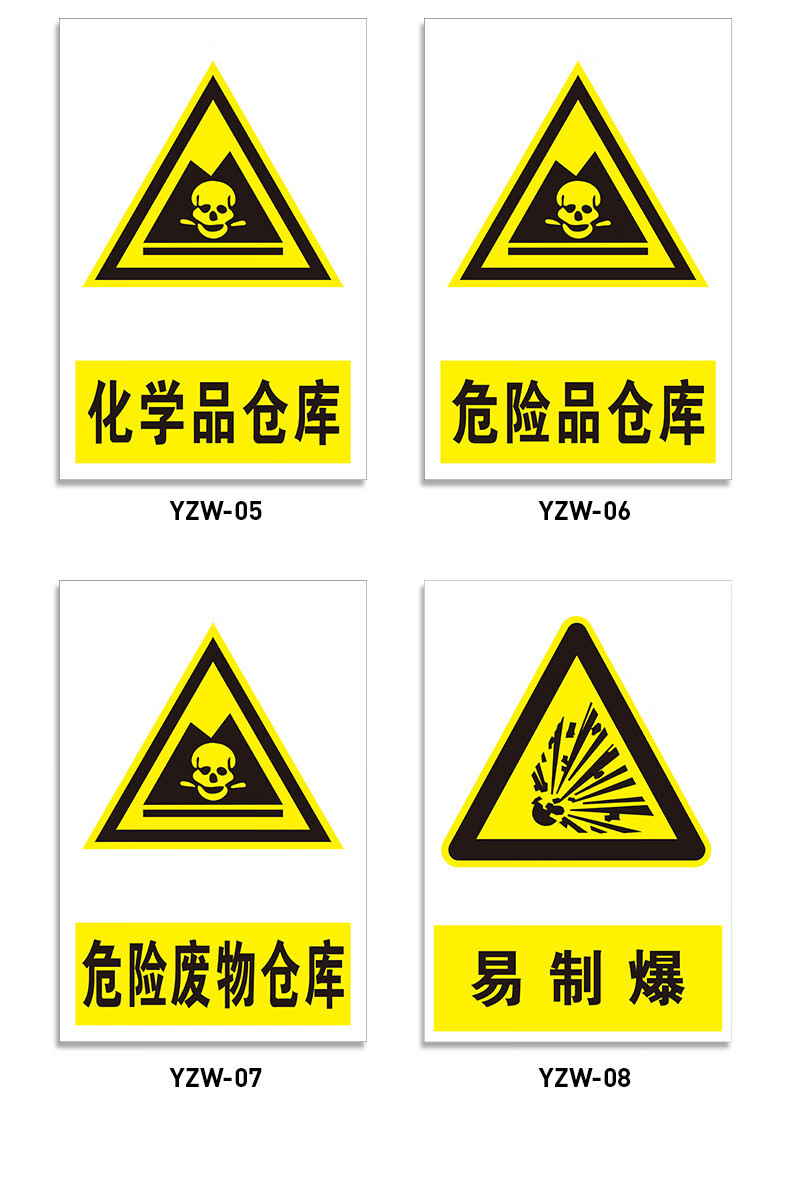 易制爆標識牌提示牌警示牌牌子貼紙危險化學倉庫易燃易爆化學品提示