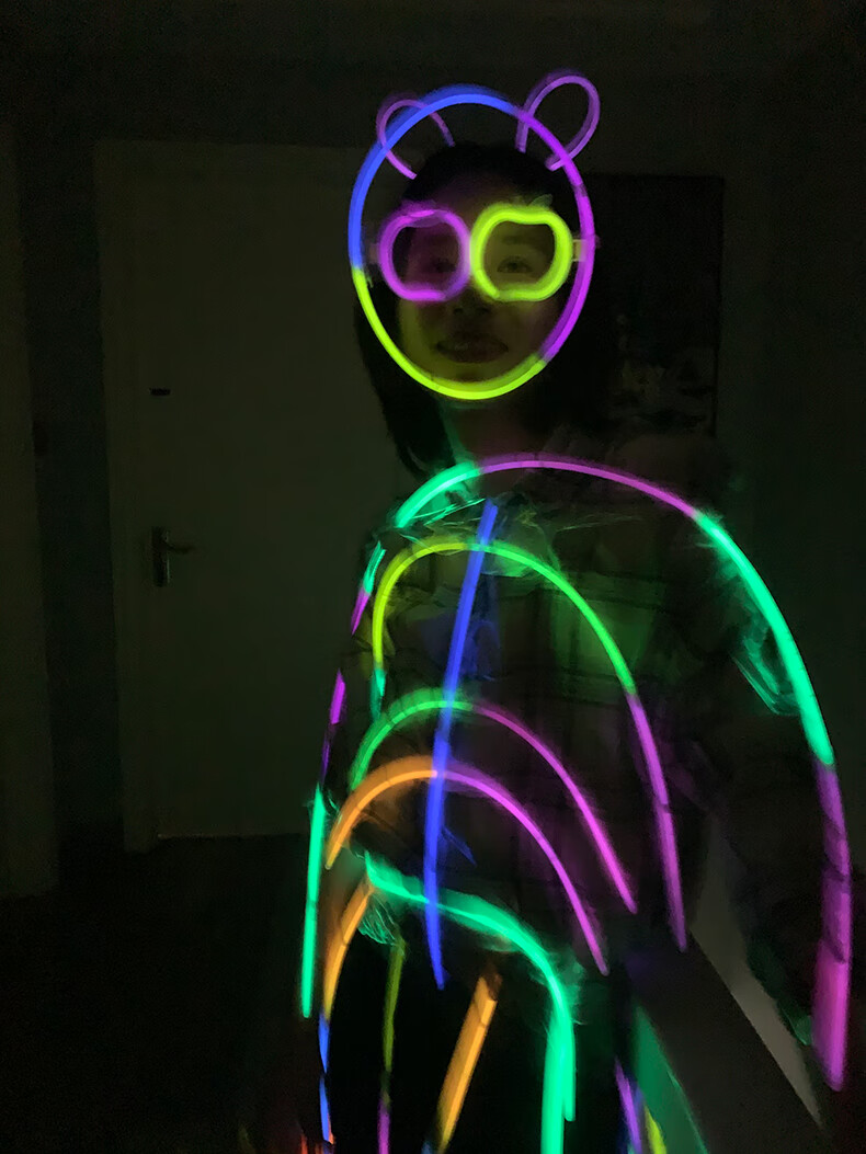 抖音同款儿童甩荧光棒发光玩具人体网红身体全身人形跳舞身上造型
