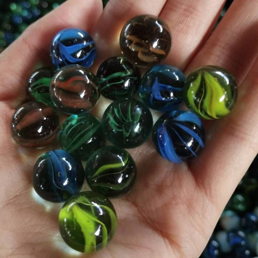 弹珠玻璃珠弹珠机14 mm吉童25mm拍拍乐跳棋 14mm420粒