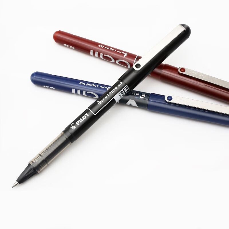 pilot日本百乐blvb5宝威直液式走珠笔05mm子弹头商务办公中性笔签字笔