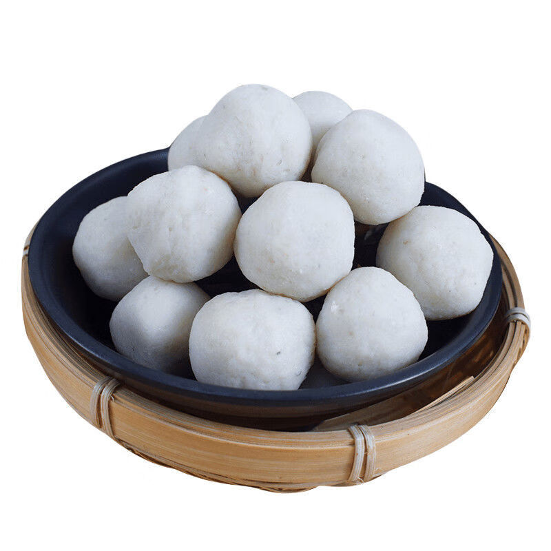 潮汕新鲜鱼肉那哥鱼丸正宗手打深海鱼丸手工鱼圆新鲜火锅烧烤食材精