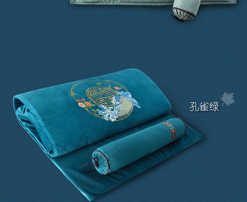 宛仲蕲电加热艾绒垫加大艾灸毯全身艾草理疗家用艾草褥子颈椎枕艾灸