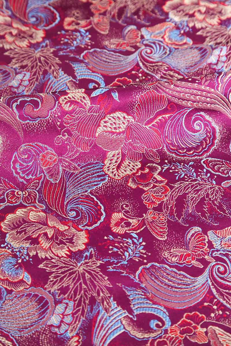 龙纹布料diy织锦缎布料丝绸绸缎提花龙纹缎面古装汉服唐装服装面料