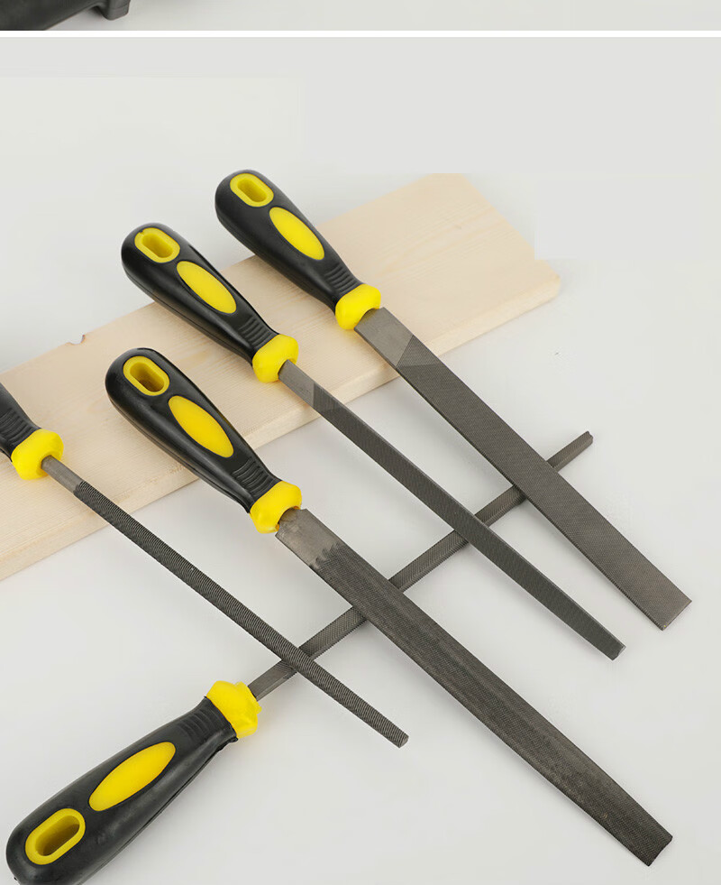 锉刀钢锉金属木工矬子打磨工具圆锉扁锉平锉半圆三角钳工挫刀syx 8寸