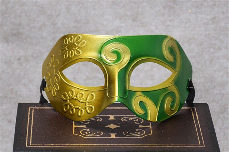 万圣节爵士王子面具万圣节派对生日装扮舞会北极象白半黑王子面具