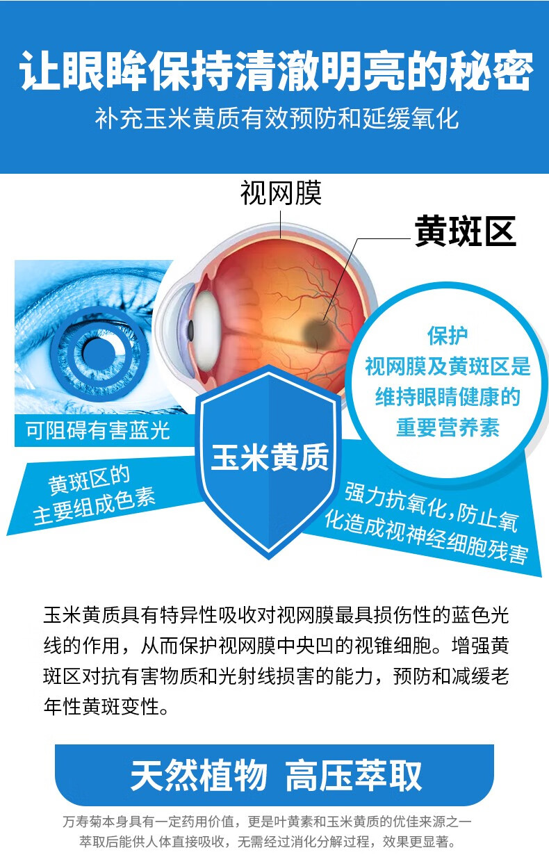 眼睛干涩模糊疲劳菲治的疗眼药水1瓶装缓解预防眼底出血黄斑病变性