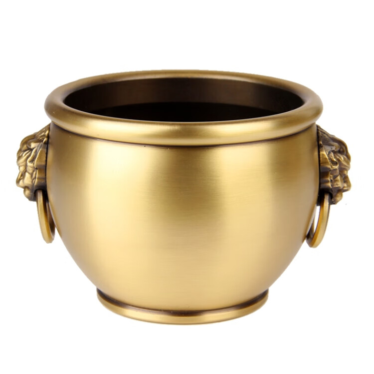 欧尼奈思onnaisi铜缸多用小铜缸家居办公室装饰品收纳招财聚宝盆烟灰