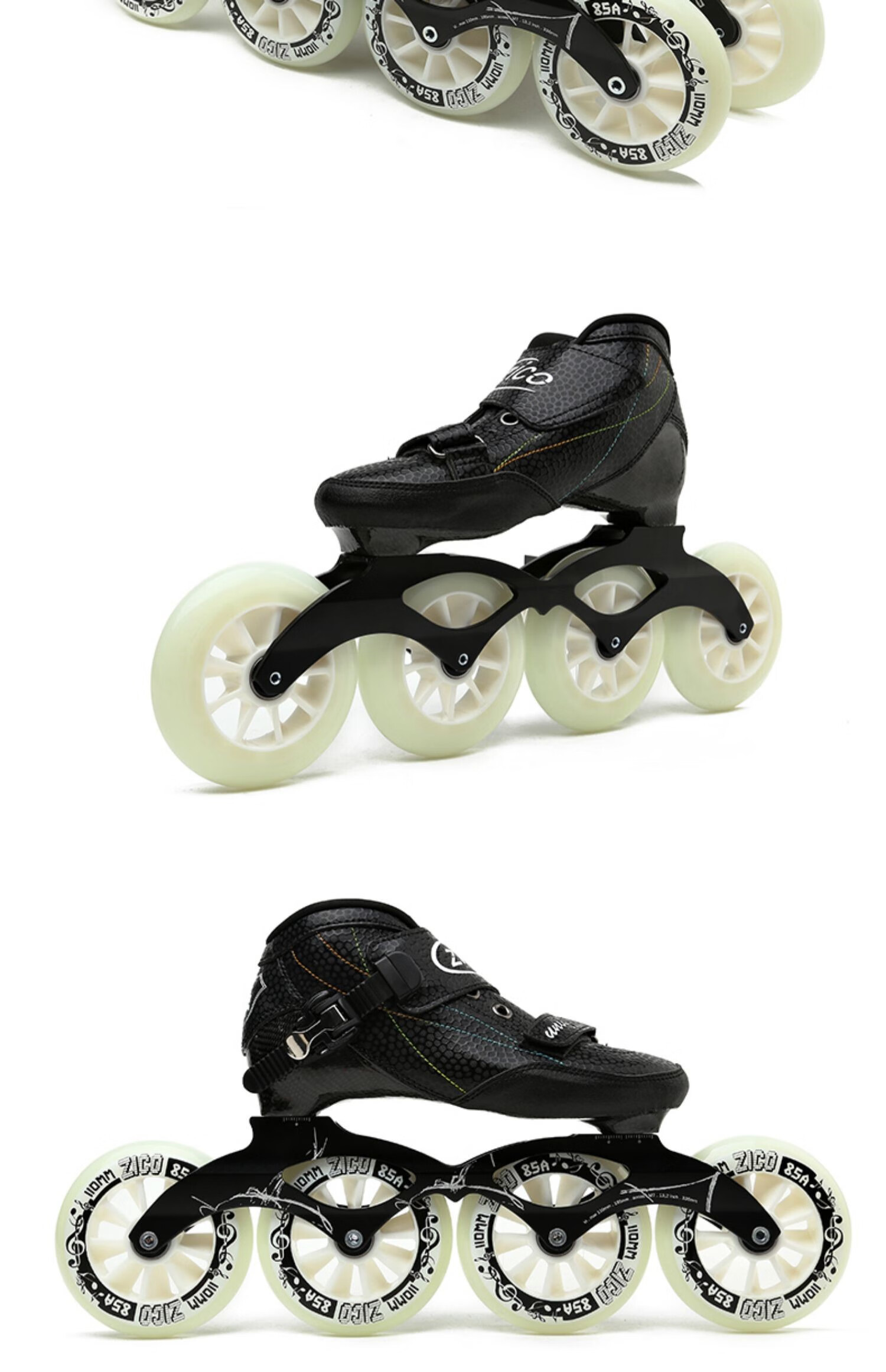 姚爸爸 轮滑鞋专业专业轮滑鞋成人轮滑鞋炫兰速滑轮滑鞋男速滑鞋竞速