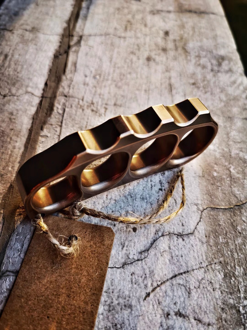 【镇店好物】kasfly凯撒四指钛合金青铜指虎指扣防身装备便携edc创意