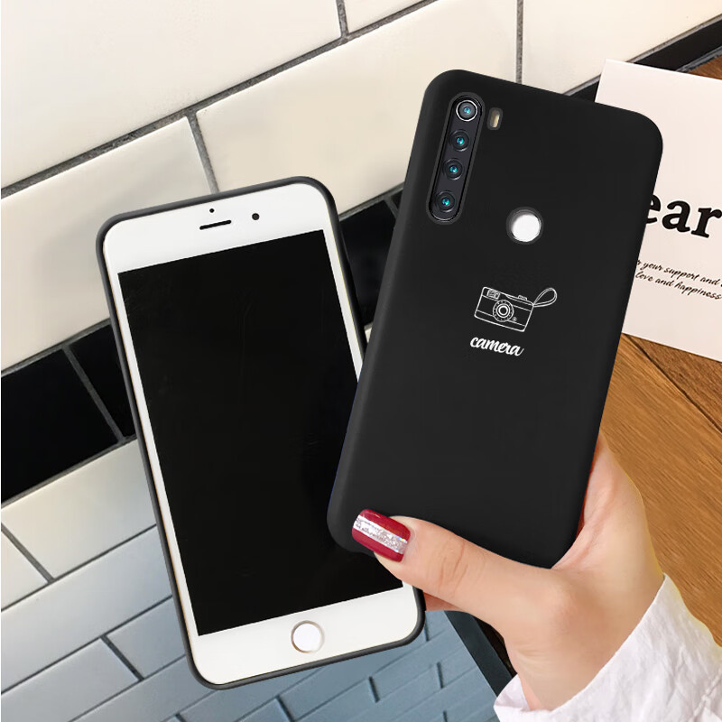 红米note8pro手机壳 女潮男款note8可爱卡通情侣防摔软硅胶网红套 红