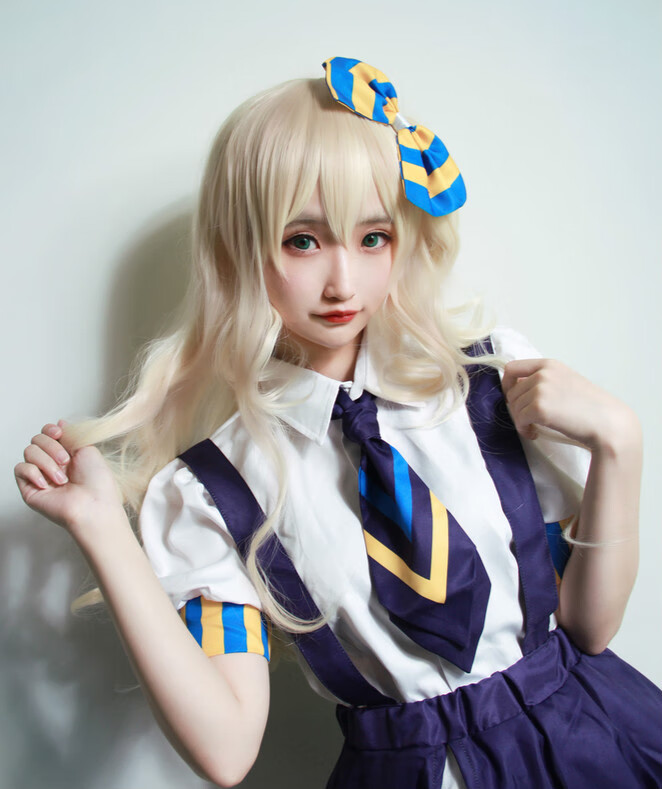 凹凸同人安迷修性转背带裙世界cos服装软妹服装配袜子和耳朵m