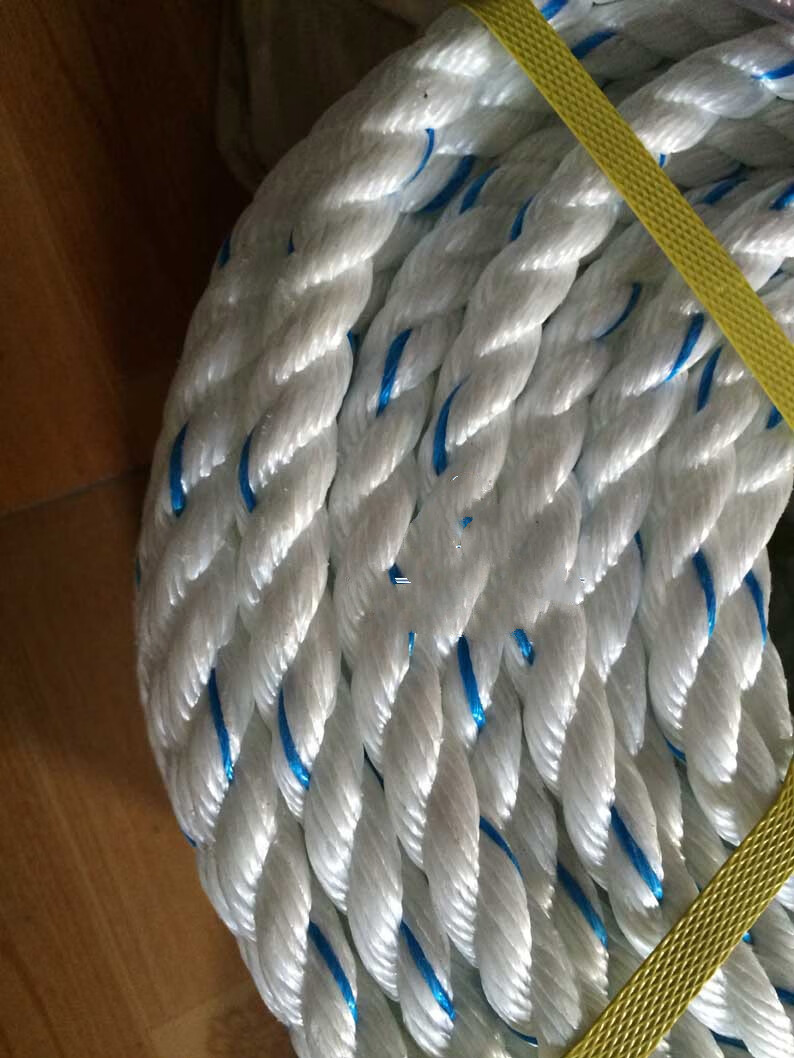 三股亚麻绳货车捆绑绳耐磨清粪机绳船聚丙烯扁丝绳尼龙塑料绳 8毫米粗
