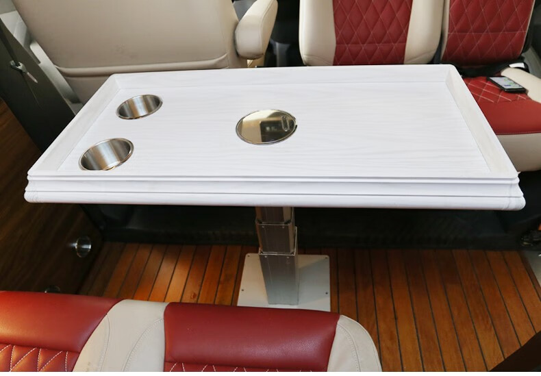 适用于全顺房车改装升降桌板大通v80汽车餐桌水杯支架房车配件汽车用