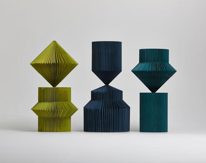 米兰折纸摆件手工北欧简约立体折叠纸工艺品摆件几何体样板房客厅 g款