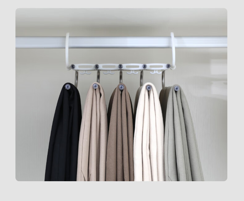 收缩衣柜裤架抽拉伸缩架多功能裤架折叠衣柜伸缩多层衣架家用魔术裤夹