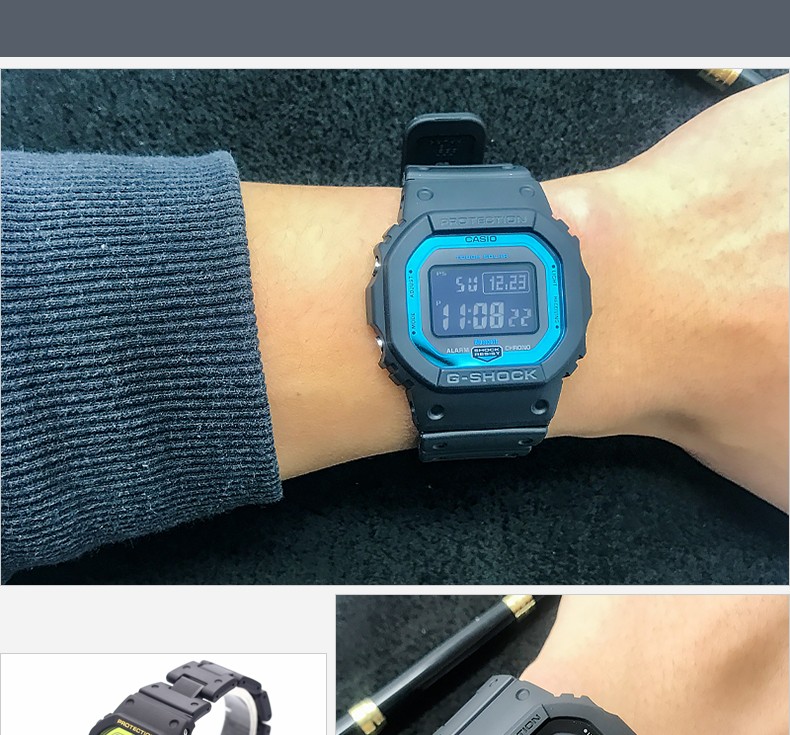 卡西欧casio手表gshockdw5600hrgwb5600bcar电子运动男士腕表gwb5600