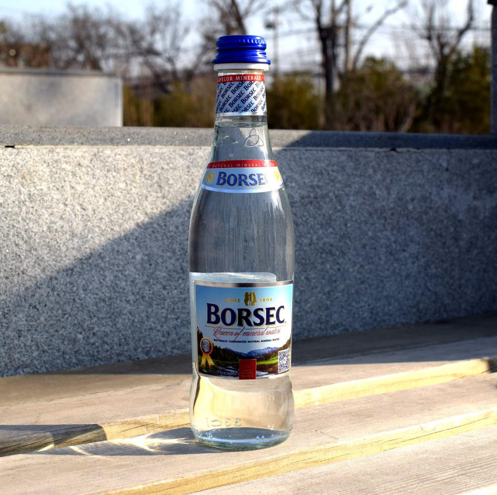 宝赛客矿泉水 borsec宝赛客矿泉水弱碱性饮用水 玻璃瓶装330ml*12瓶