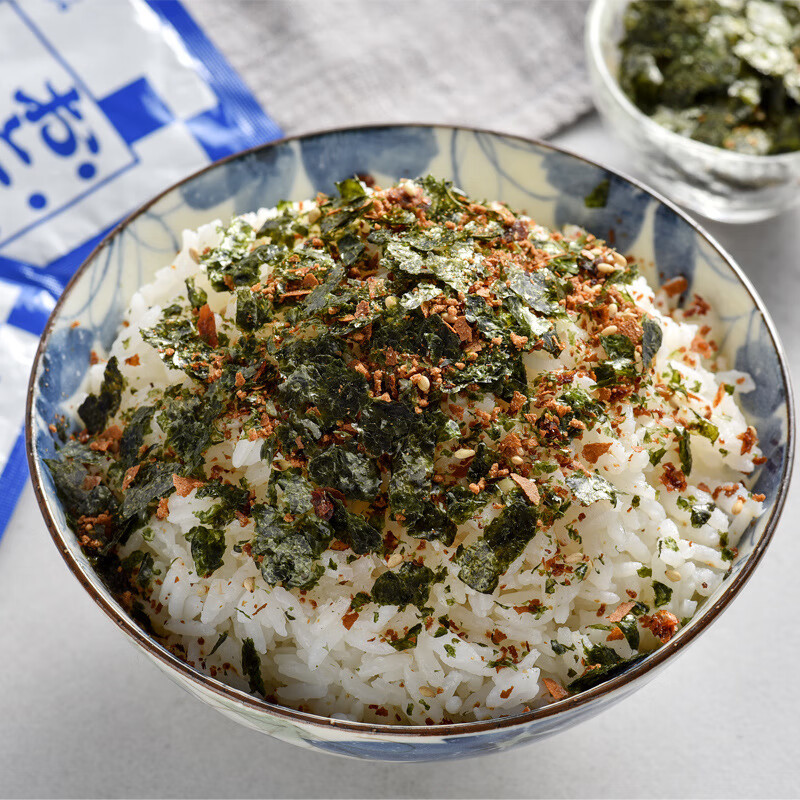 日本进口永谷园拌饭料日式寿司食材海苔香松芝麻海苔20袋入黑袋拌饭料