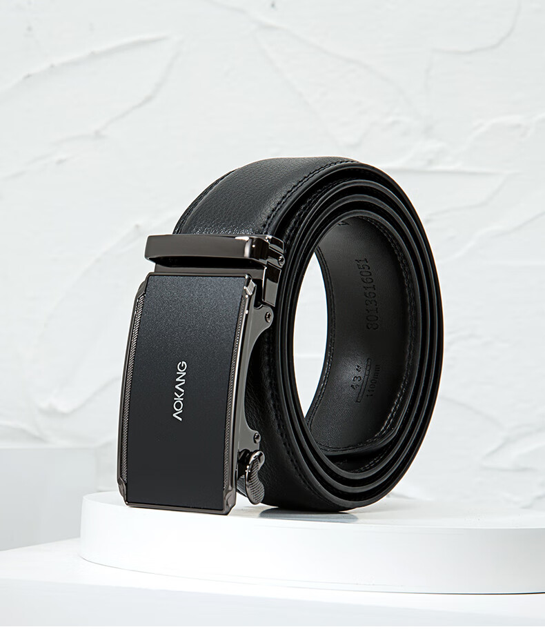奥康官方皮带新款男士自动扣头韩版真皮时尚腰带牛皮裤带年轻人潮男