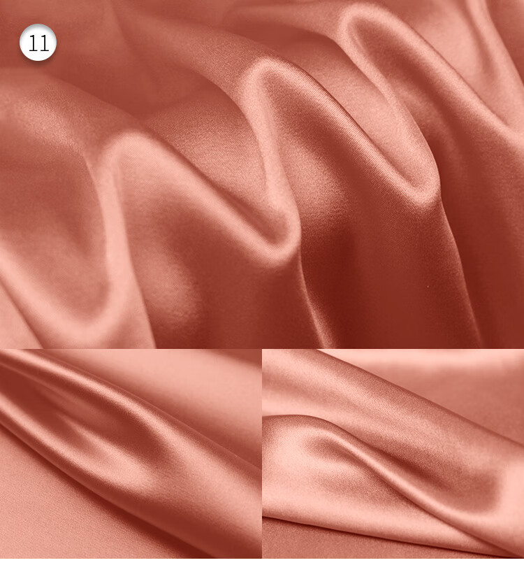 布欧格 香云纱素绉缎面料华鸿真丝面料素绉缎桑蚕丝绸旗袍服装衬衫