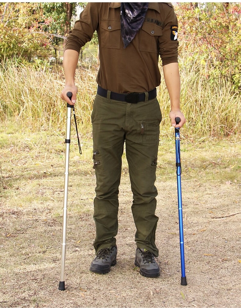 御舵铝合金五节老年人专用高级拐杖年轻人骨折防滑橡胶头轻便手扶防摔