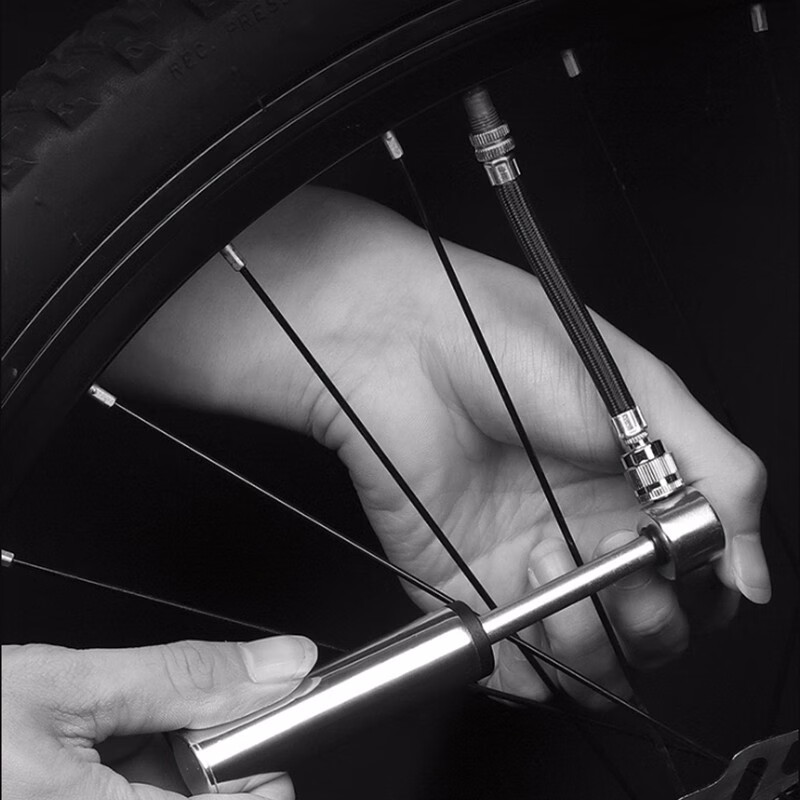 掌上打气筒 便携式多功能打气筒法式气嘴自行车足球篮球泳圈家用打