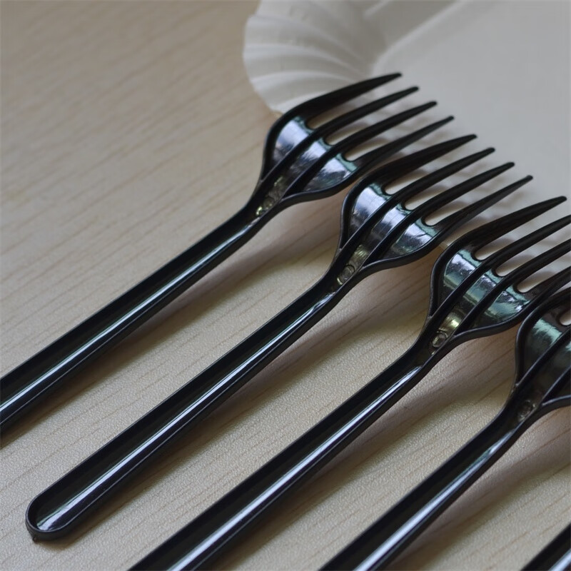 长12cm 16cm一次性叉子 四齿叉 蛋糕叉 塑料叉 水果叉 独立包装 12cm