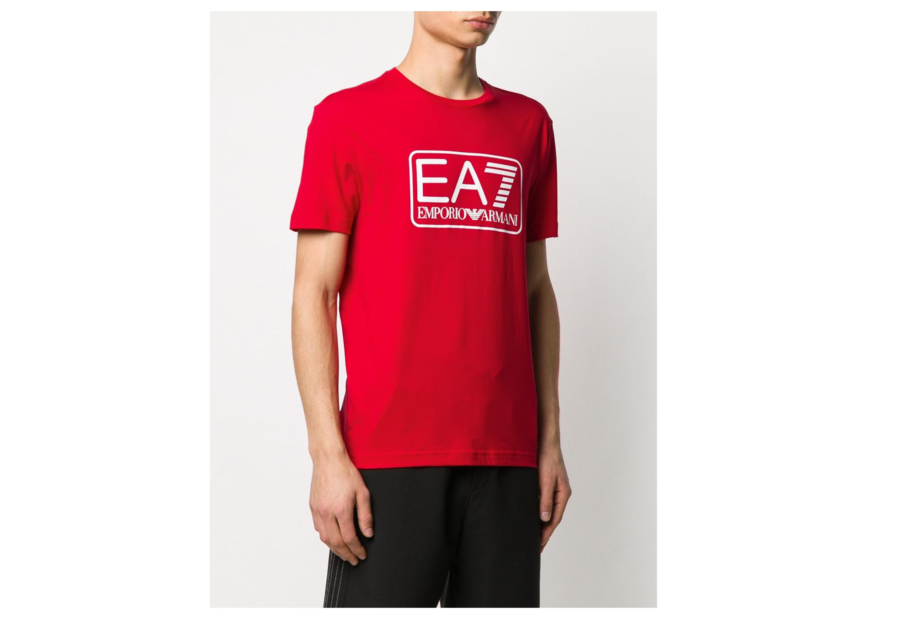 armani 男士 ea7 大号方块logo t恤 黑色 xxl【图片 价格 品牌 报价】