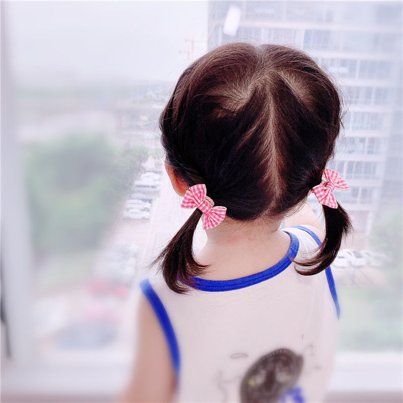 女童蝴蝶结头饰儿童扎头发皮筋不伤发弹性好婴儿小号发圈宝宝头绳 l款