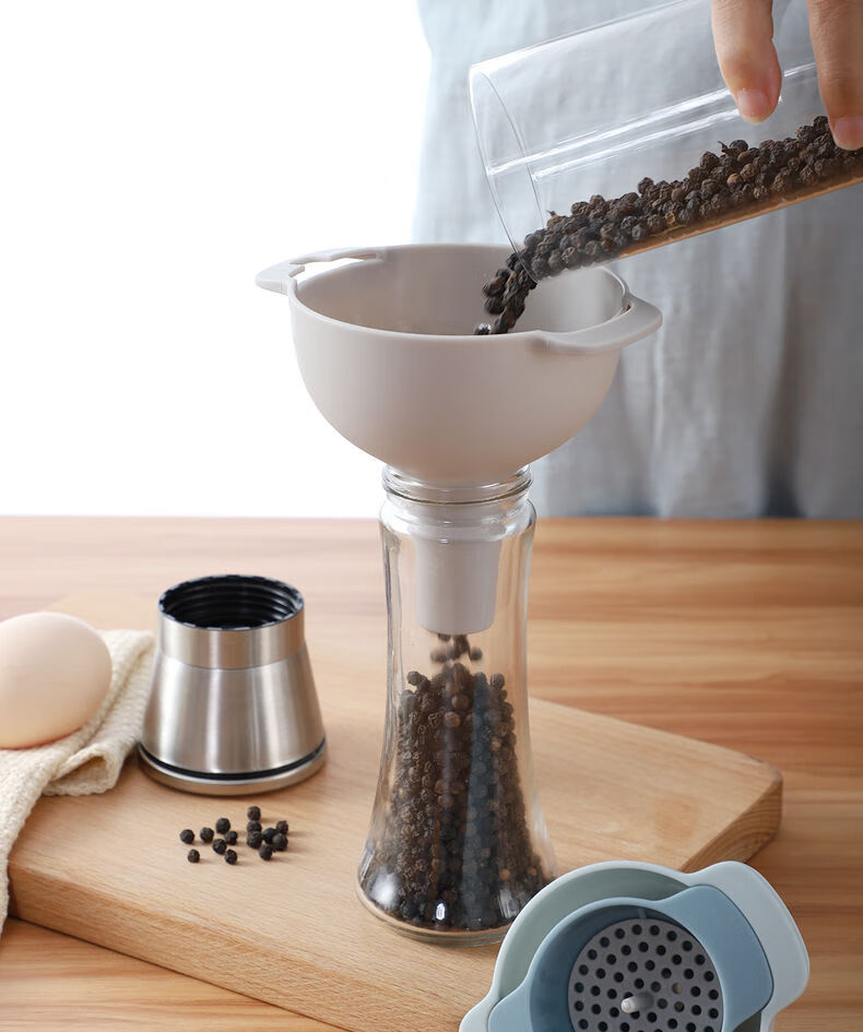 四合一多功能家用酒漏斗厨房灌油倒油漏斗漏子迷你小号大口径大号 四