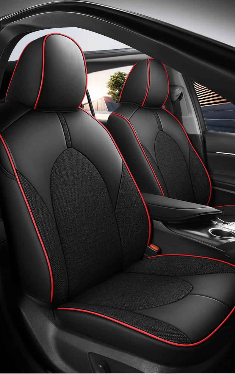 2021款丰田八代凯美瑞专用座套双擎四季亚麻汽车坐垫全包围座椅套