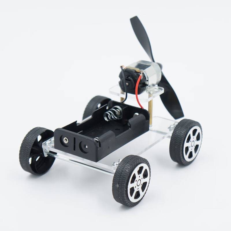 风力小车 diy手工科技小制作发明 学生拼装 儿童电动马达玩具 风力