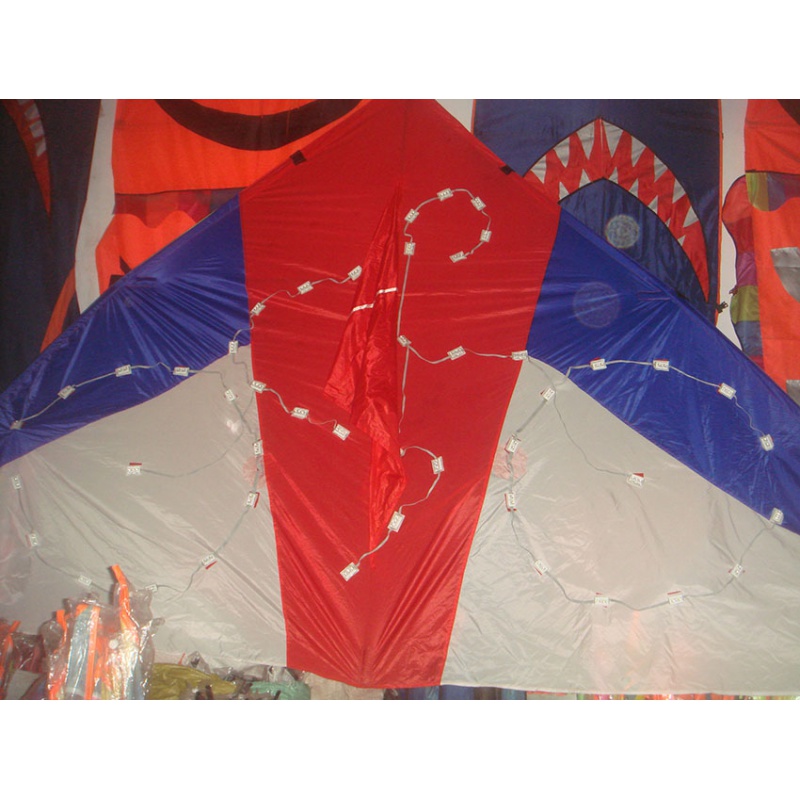 定制夜晚可玩的发光风筝大型夜间潍坊夜光大全儿童男孩女孩玩具带灯