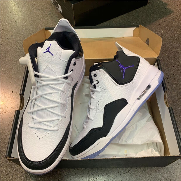 aj23小藤原浩乔3简版黑白男子篮球鞋女鞋复古百搭休闲运动鞋黑白36