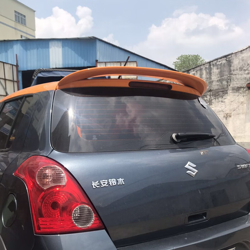 诺纳适用于长安铃木雨燕尾翼雨燕改装用原厂款定风翼雨燕abs材质烤漆