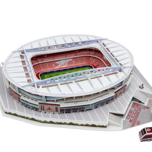 皇马伯纳乌巴萨诺坎普足球场模型米兰立体拼图世界杯男生日礼品 巴萨