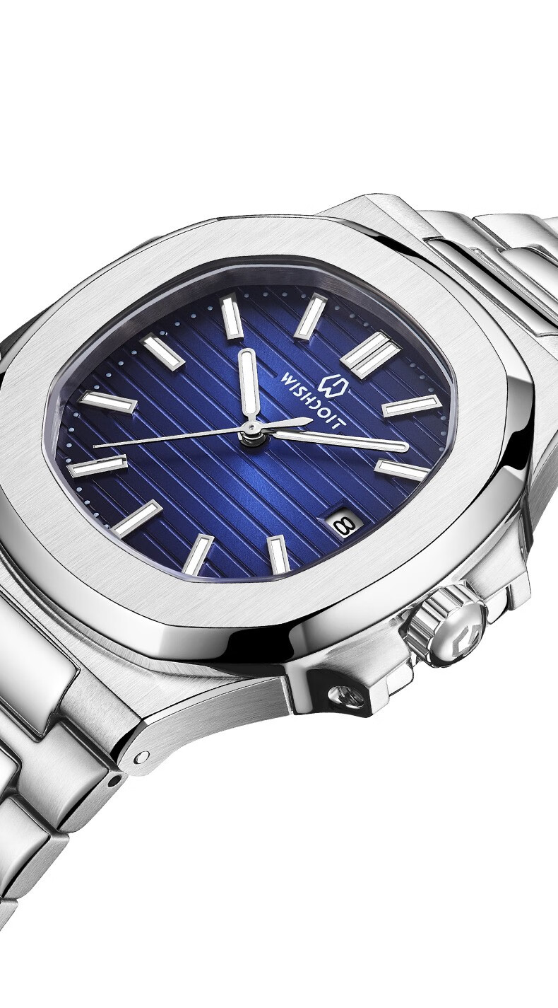 威思登(wishdoit)瑞士认证皇家鹦鹉ap螺机械手表男士休闲商务男表日本