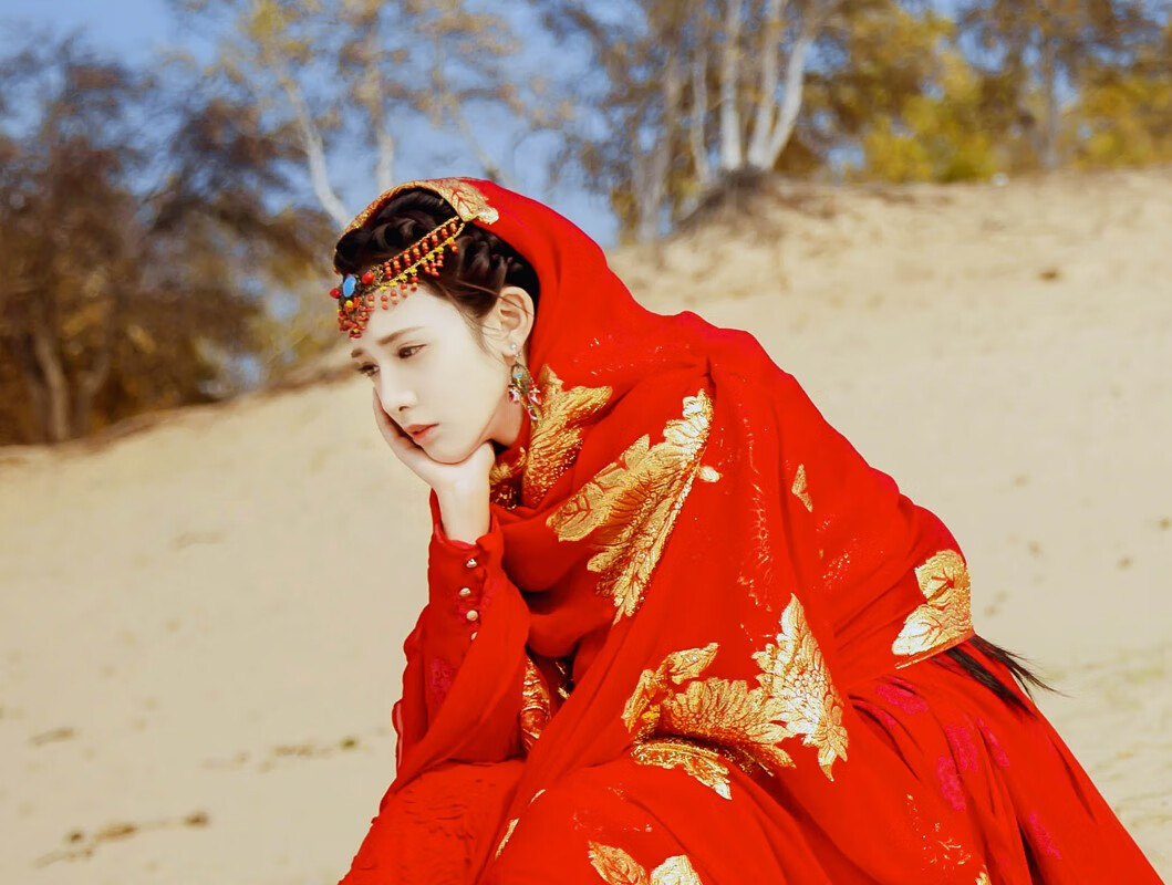 春弗东宫小枫同款沙漠异域风情头饰发饰大漠古风眉心坠额饰拍照饰品女