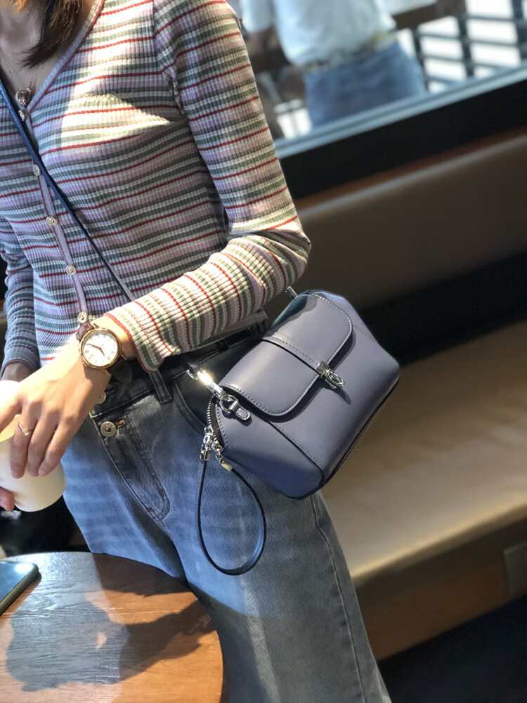 sara lee品牌 小包包女斜挎包百搭真皮女包2020新款潮网红时尚小白包