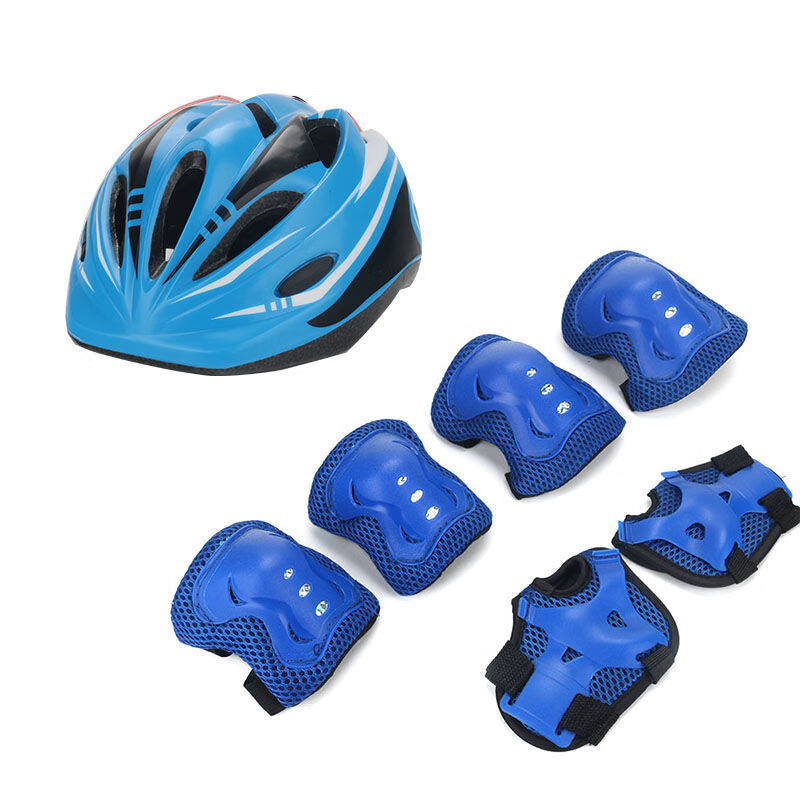 jijidress教练推荐加厚滑板护具溜冰轮滑护具套装儿童头盔全套骑行