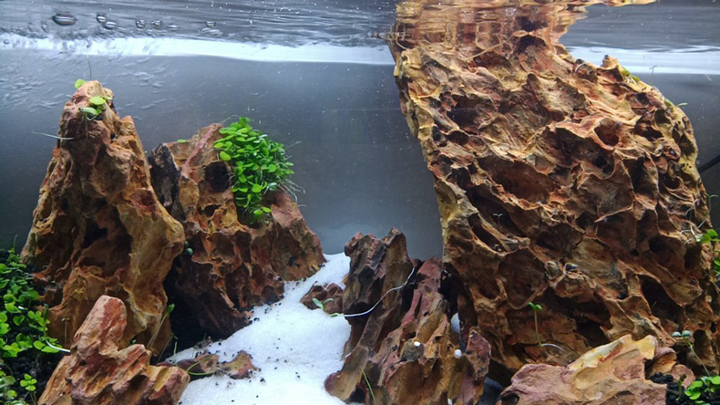 鱼缸底沙1斤汉白玉系列白石子白沙子象牙白水族造景鱼缸水缸龟缸草缸