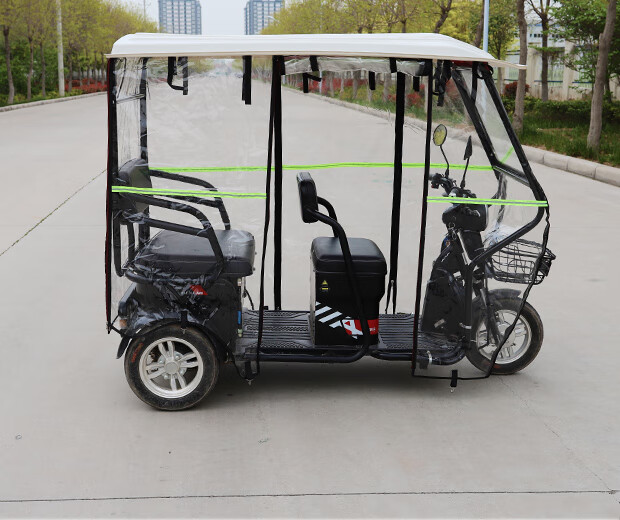 电动三轮车雨棚车棚车篷一体棚老年电动车新款代步车遮雨蓬棚 130红色