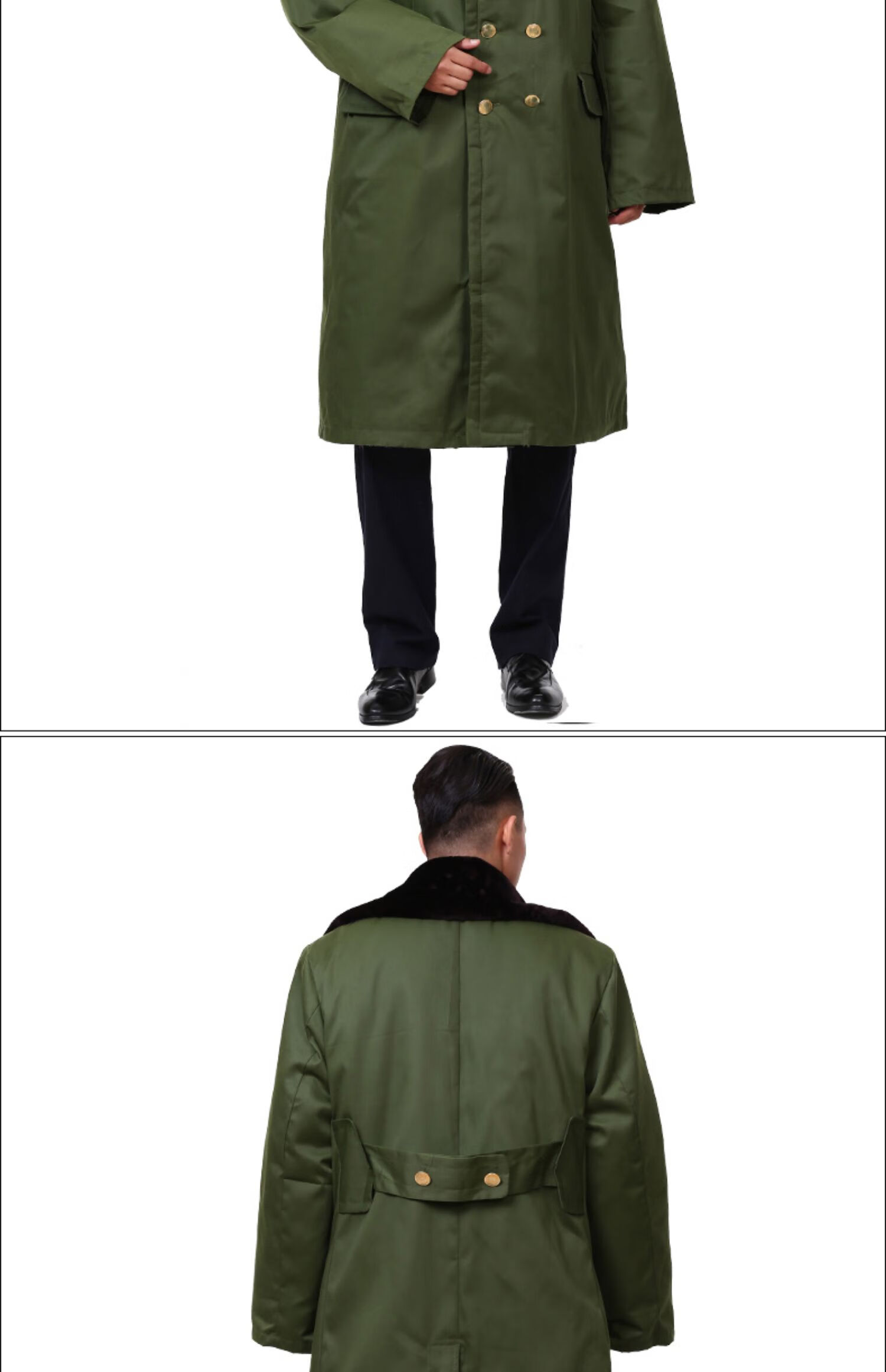 冬季警大衣保安军棉大衣男冬季加厚加长保安大衣东北户外冷库防寒保暖