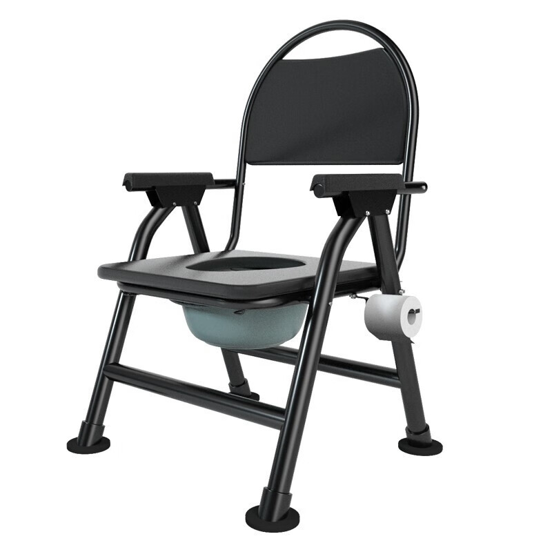 老人坐便椅老年残疾病人可折叠马桶厕所大便凳子孕妇家用坐便器方形
