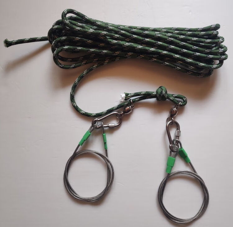 大物锁鱼扣钢丝绳大鱼活鱼拴鱼器串养捆渔青鱼草鱼套栓绳巨物鱼锁拴鱼